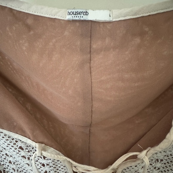 Carmelita Plunge Long Sleeve Knit Minidress | HOUSE OF CB - Picture 6 of 8